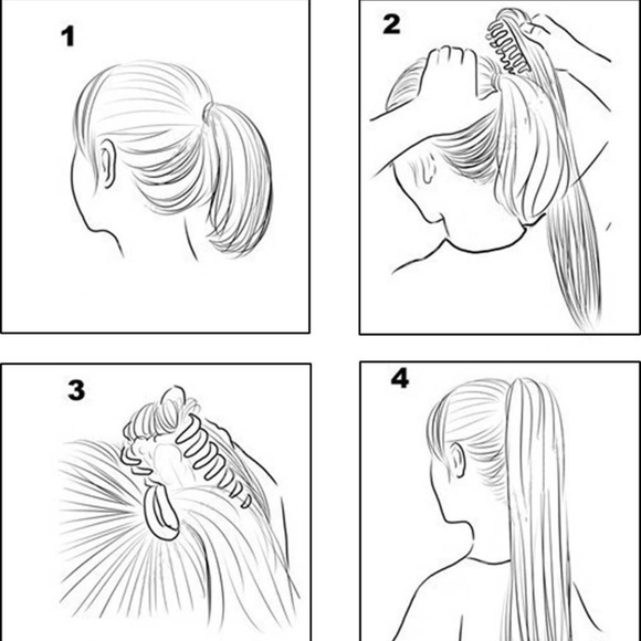 29″ 200G HIGH TEMP FIBER WAVY  BLONDE PONYTAIL - Picture 8 of 8